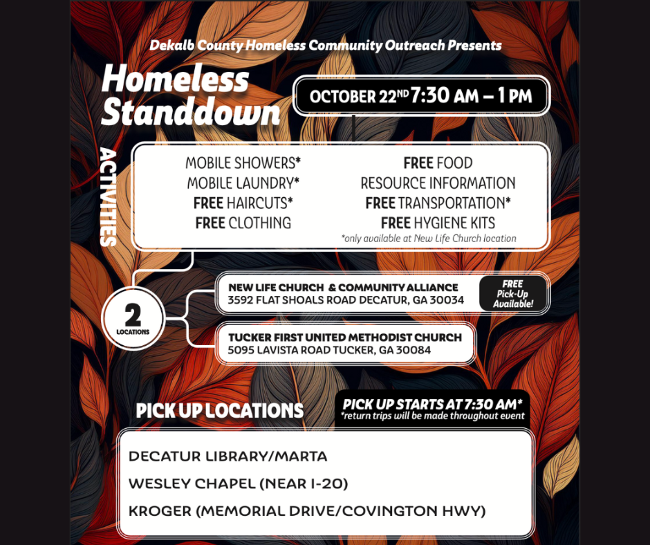 Homeless Standdown: October 22nd