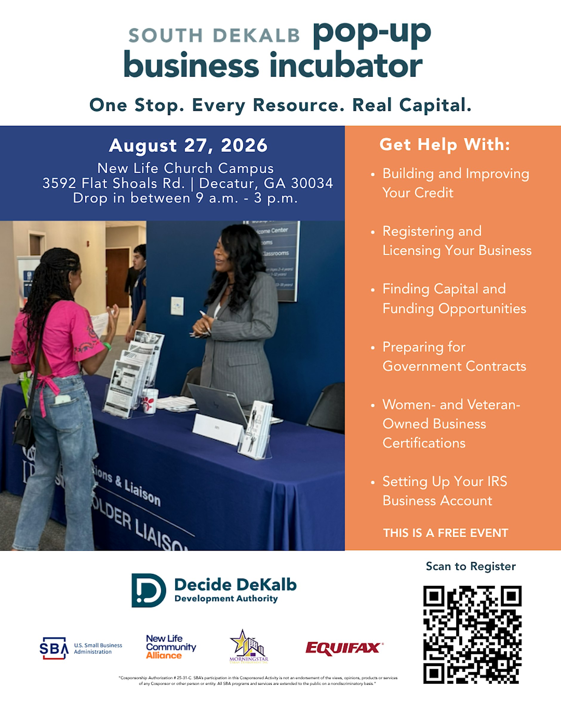 South DeKalb Pop-up Business Incubator | Thu, Aug 27